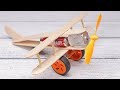 How To Make A Plane With DC Motor Toy Wooden Plane DIY