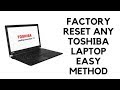 Factory reset almost ANY Toshiba laptop | How to Factory Reset Any Toshiba Laptop  | AHAD99 TV |
