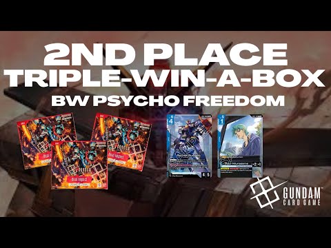 BW Psycho Freedom 2nd Place at TRIPLE-Win-A-BOX | Gameplay #gundamtcg