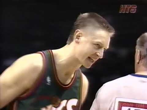 (3/6/96) Seattle SuperSonics @ Washington Bullets (George Karl Ejected)