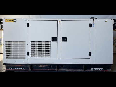 2002 CAT / Olympian G80F3 75 kW Natural Gas Generator Set, 480V