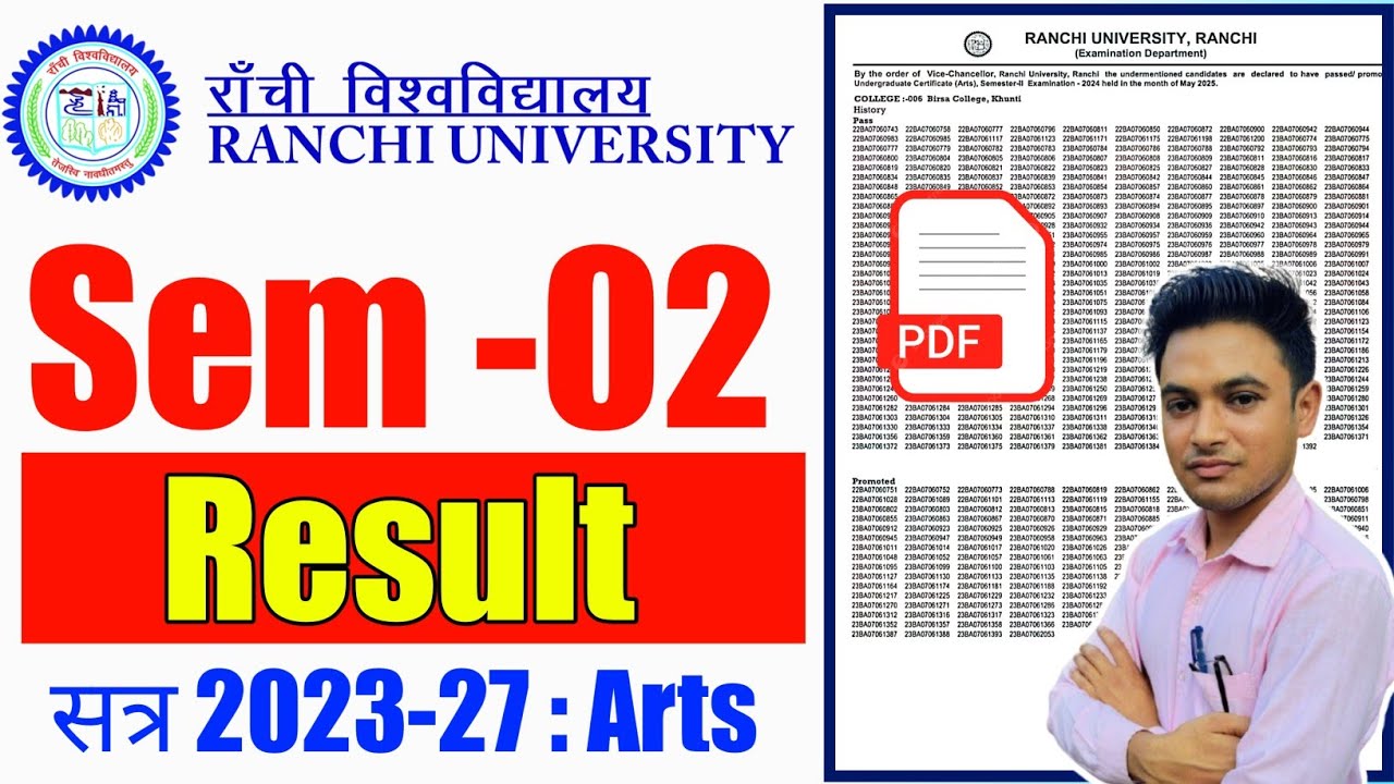 #ranchi University semester 2 arts result 2026 #semester 2 Ranchi University result #gyansagar 