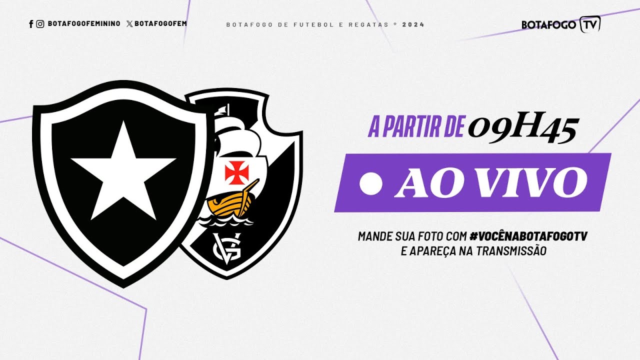 AO VIVO: Botafogo enfrenta o Vasco no Estádio Ronaldo Nazário pela Copa Rio Feminina