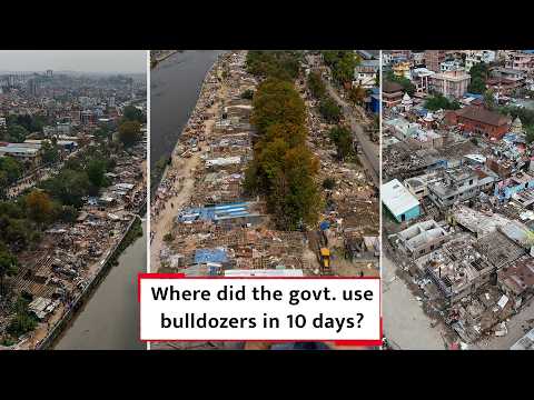 Where did the government use dozers in 10 days?