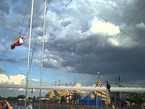 She Flies Through The Air!