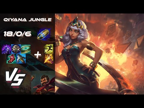JUNGLE Qiyana vs Graves - NA Grandmaster Patch 25.21
