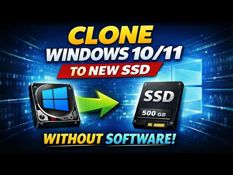 Clone Windows 11 or Windows 10 to a New SSD without Any Software