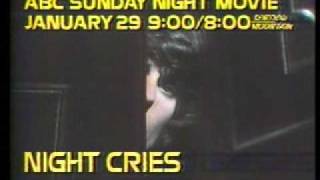 ABC Sunday Night Movie promo Night Cries 1978