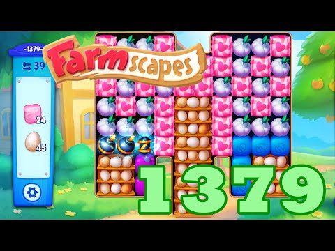 Farmscapes Level 1379 HD Gameplay Walkthrough | 3 - match game | android | ios | pc | GameGo Game