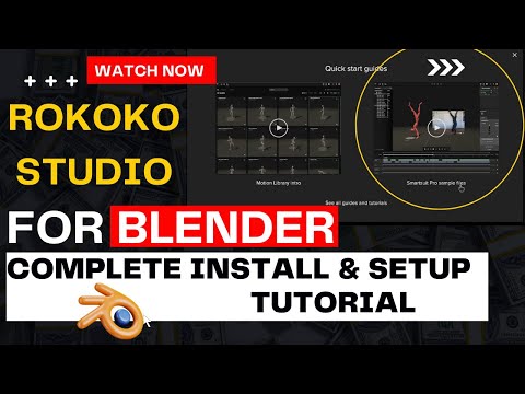 how to install rokoko studio free & setup rokoko addon for blender || blender tutorials