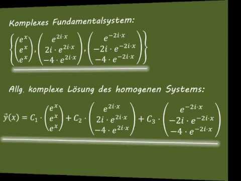 Gewöhnliche DGL (23) Lineare DGLS 1. Ordnung (2) Fundamentalsystem