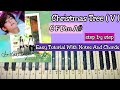 BTS V - Christmas Tree | Easy Piano Tutorial With Notations And Chords |그 해 우리는 Our Beloved Summer 5