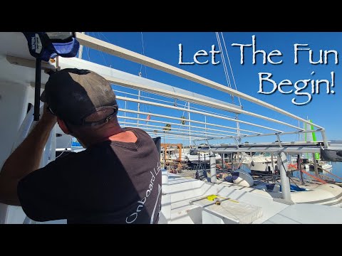 Catamaran HARDTOP Build Part 1 - Onboard Lifestyle ep.135