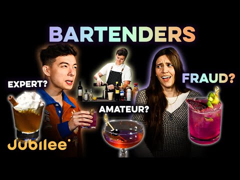 3 Levels of Bartending: Who's The Fraud? | Expert, Amateur, Fraud
