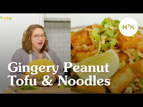 Gingery Peanut Tofu and Noodles | VEGAN & 20-Min Recipe