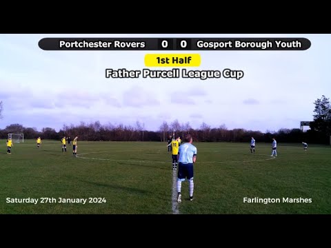 Portchester Rovers vs Gosport Borough Youth - Father Purcell League Cup - 27th January 2024