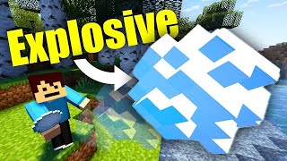 EXPLOSIVE Snowballs In Minecraft Command Tutorial!