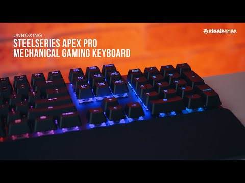 SteelSeries Apex Pro Mechanical Gaming Keyboard Unboxing