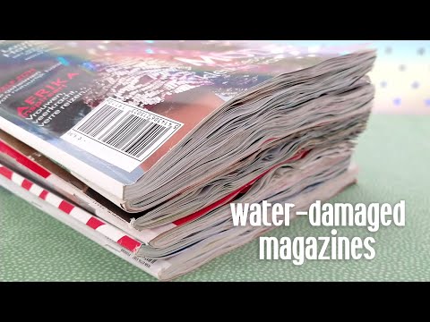 ASMR Paper Crinkles Until You Sleep • Water-Damaged Magazines • Page Turning • No Talking