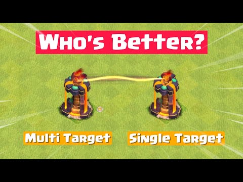 Single Target vs Multi Target Inferno Tower - Clash of Clans