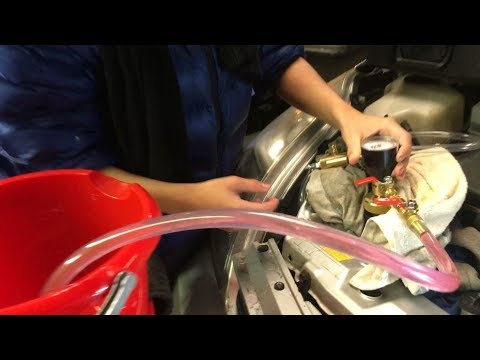 Using OEM UView AIRLIFT™ Tool To Refill Coolant System - Fill, Bleed & Pressure Test | Prius Gen II