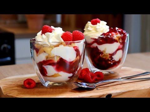Faule Weiber Dessert - schneller geht's nicht! 👌/ Dessert im Glas / Einfaches Dessert Rezept