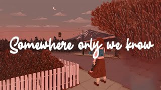 Lily Allen - Somewhere Only We Know (lyric video)