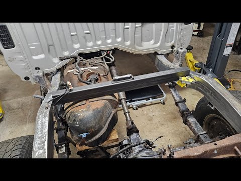 Building crossmembers for this boxed Tacoma frame