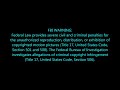 FBI Warning Text Blue