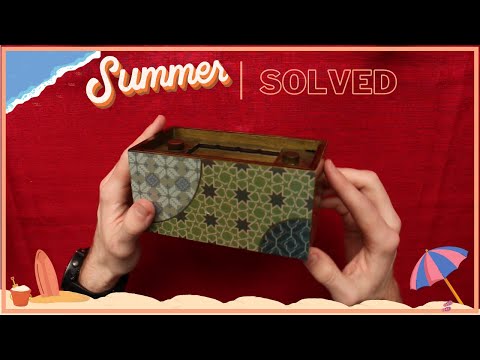 Solving the Japanese Inspired SECRET Summer Puzzle Box (SATISFYING Moves Within!)