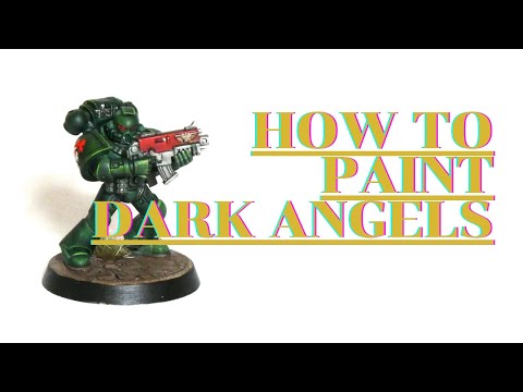 How to paint dark angels in 45 minutes OR LESS!