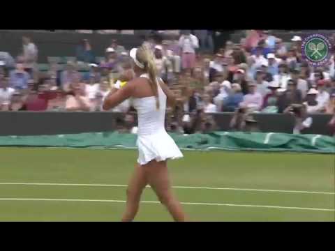 Potapova wins the match celebrates but Hawk-Eye challenge forces her to play the match point thrice