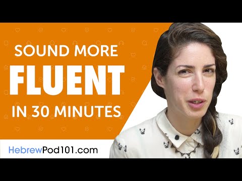30 Minutes of Hebrew Conversation Practice to Sound More Fluent