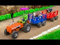 Diy Making Tractor With Trailers Transports Many Cows Diy Tractor Pertrol Pump Ideas FarmModel