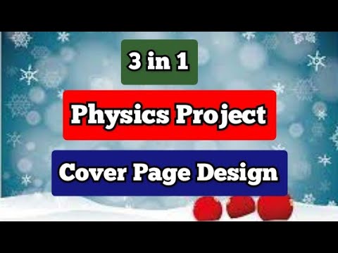 Physics Project Front Page Design | Border design for Physics Project | Border Design on Paper