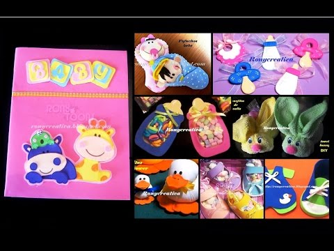 DIY Baby Shower ideas / tutorial and pattern FREE - Ronycreativa English Channel