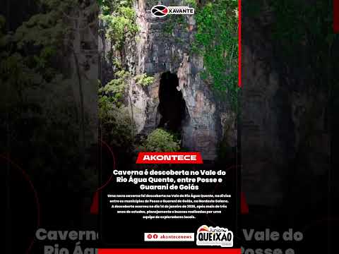 Caverna é descoberta no Vale do Rio Água Quente, entre Posse e Guarani de Goiás