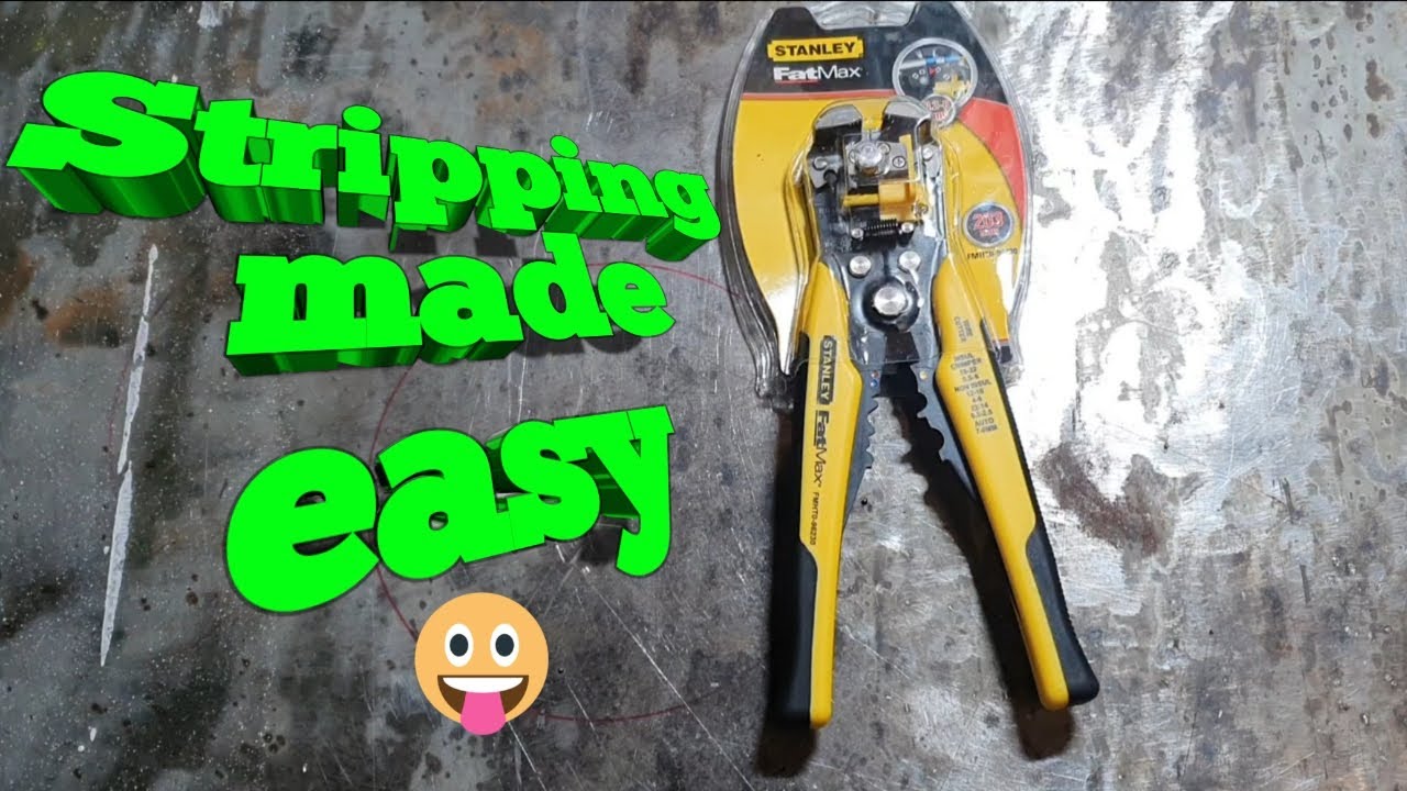 Watch video Stanley fatmax wire strippers Now Stanley fatmax wire strippers
