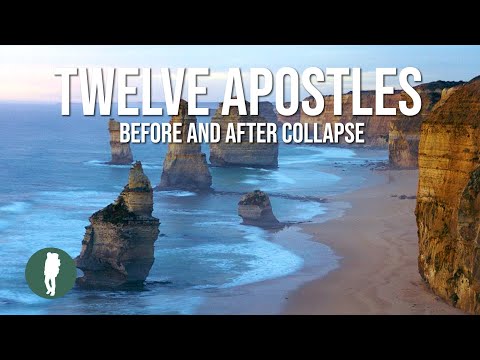 Great Ocean Road, 12 Apostles, Before and After Collapse