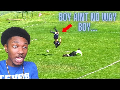 NBA Fan Reacts To 1 in a MILLION moments in football!!!