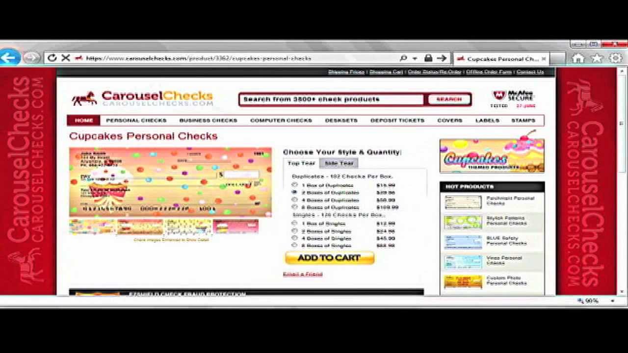 How to Order Checks - Carousel Checks
