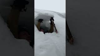 2 DAYS in the Snow cave / Giant Winter Bushcraft Shelter ASMR