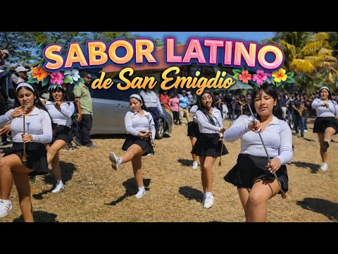 ¡PURO RITMO LATINO! 🎺 Cachiporristas de San Emigdio hacen vibrar a todos #dance #video #music #viral