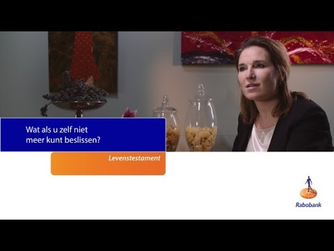 Levenstestament: Wat als u zelf niet meer kunt beslissen?