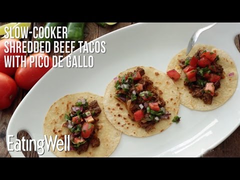 How to Make Slow-Cooker Shredded Beef Tacos with Pico...