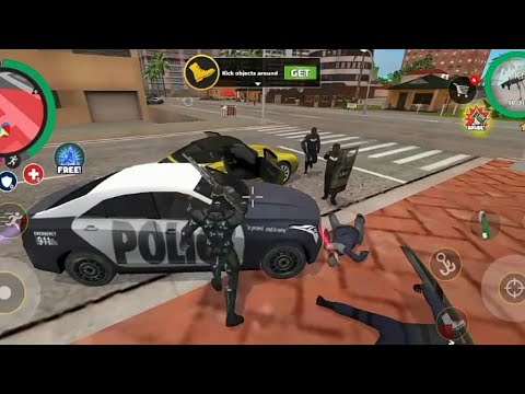 Fighting with advance machine gun with enemy in rope hero vice town.||advance machine gun🔫 🔥🔥🔥||