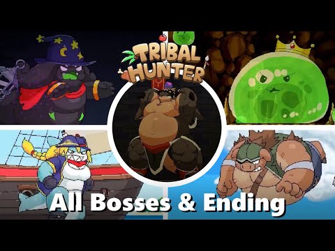 Tribal Hunter - All Bosses & Ending (Compilation)