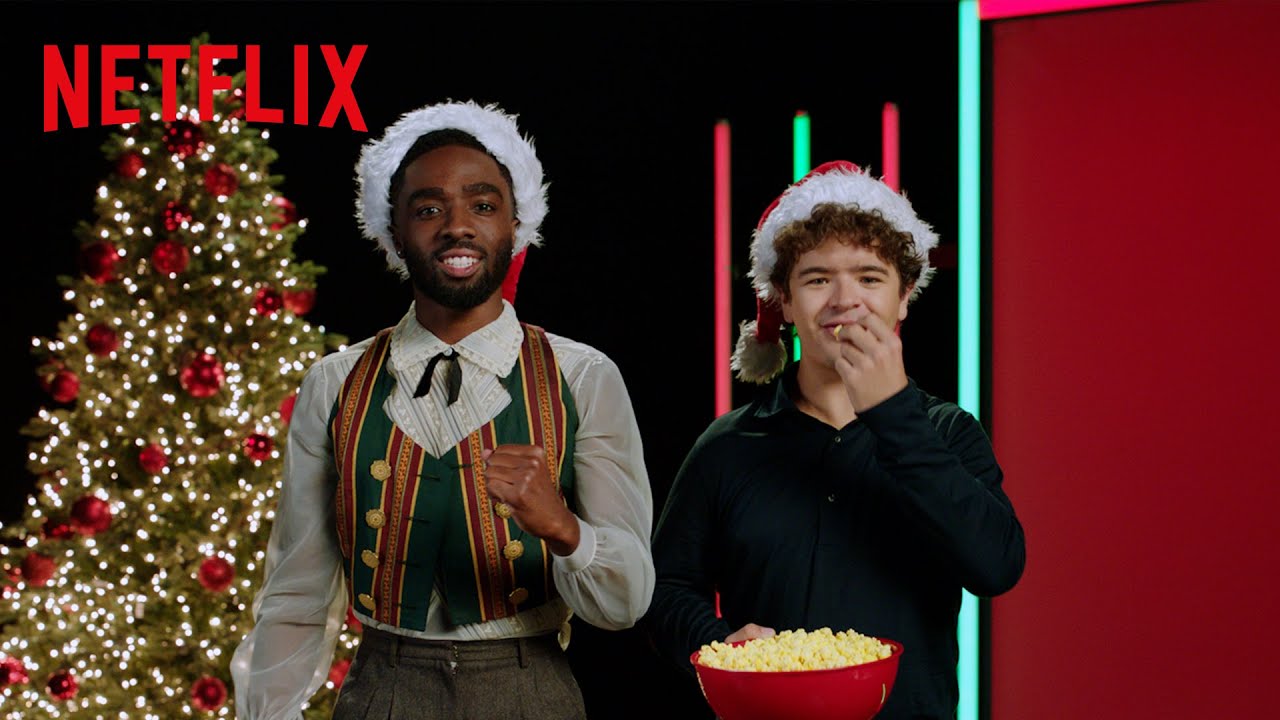 Caleb & Gaten Celebrate Stranger Things + NFL GameDay Christmas! | Netflix