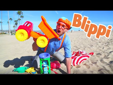 Blippi Learning Colors & Counting at The Beach | Educational Videos For Kids