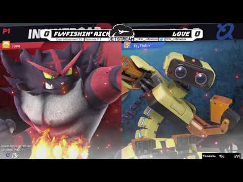 Quarantainment 33 Winners R1 - LoVe (Incineroar, Banjo) Vs. FlyFishing Rick (ROB) - SSBU
